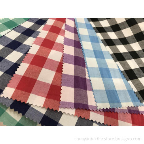 T/C Stretch Yarn-dyed Plaid Fabric